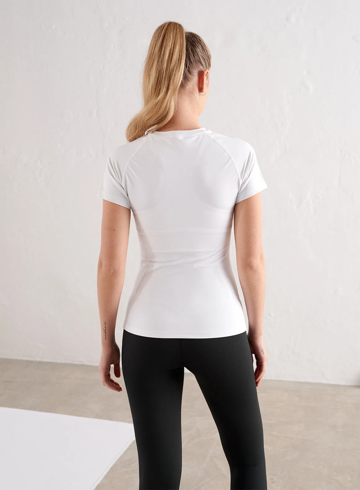 White Edge Core Short Sleeve