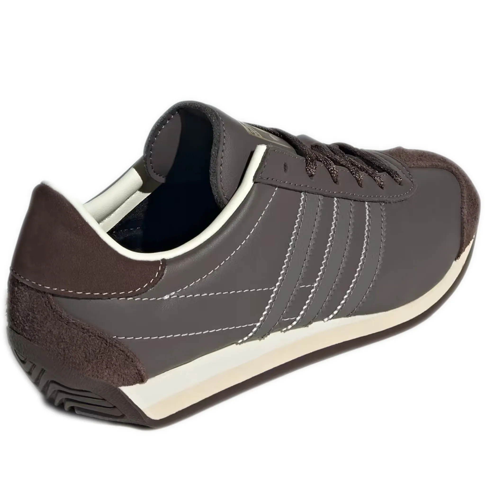 Women's Adidas Country OG Shoes - Charcoal / Brown / Off White