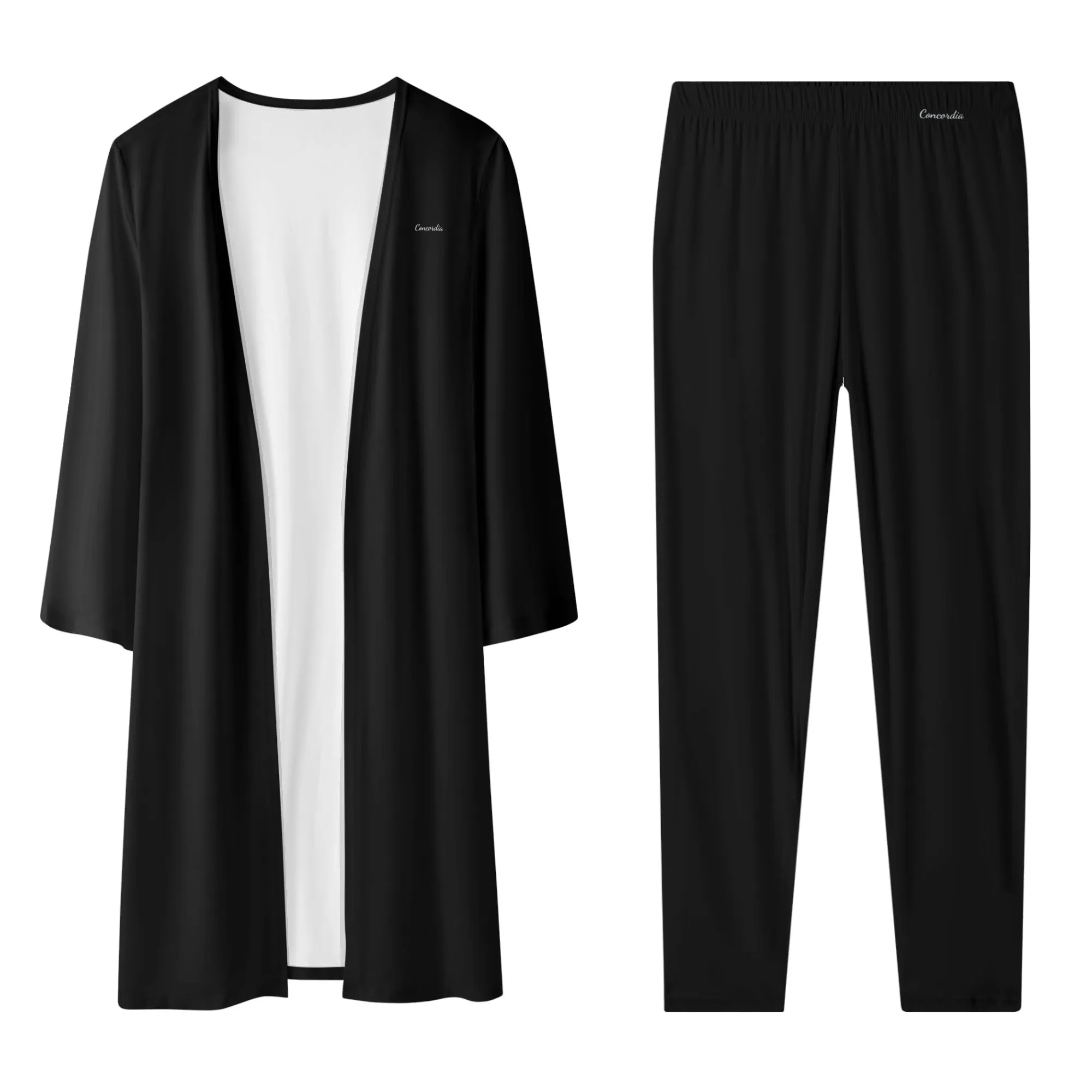 Womens Long Sleeve Cardigan and Leggings 2pcs