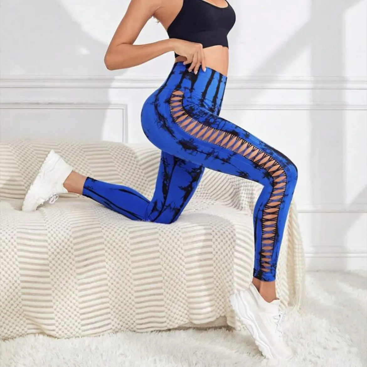 Women's Printed Yoga Pants High Waist Butt Lift Gym Fitness Leggings.