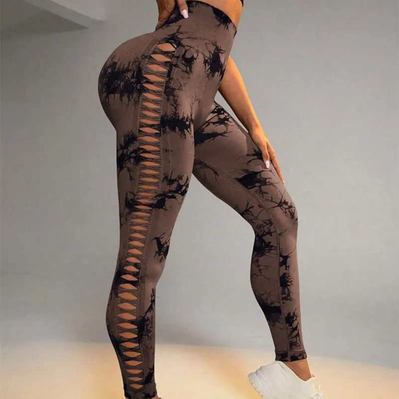 Women's Printed Yoga Pants High Waist Butt Lift Gym Fitness Leggings.