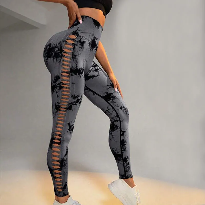 Women's Printed Yoga Pants High Waist Butt Lift Gym Fitness Leggings.