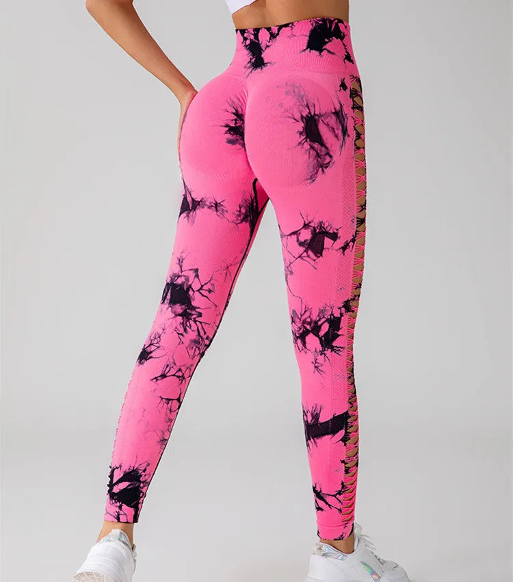 Women's Printed Yoga Pants High Waist Butt Lift Gym Fitness Leggings.