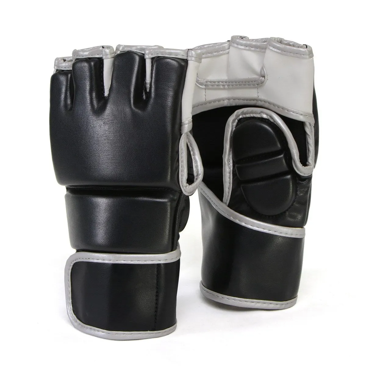 X-Fitness XF2002 MMA Grappling Gloves-BLK/SILVER