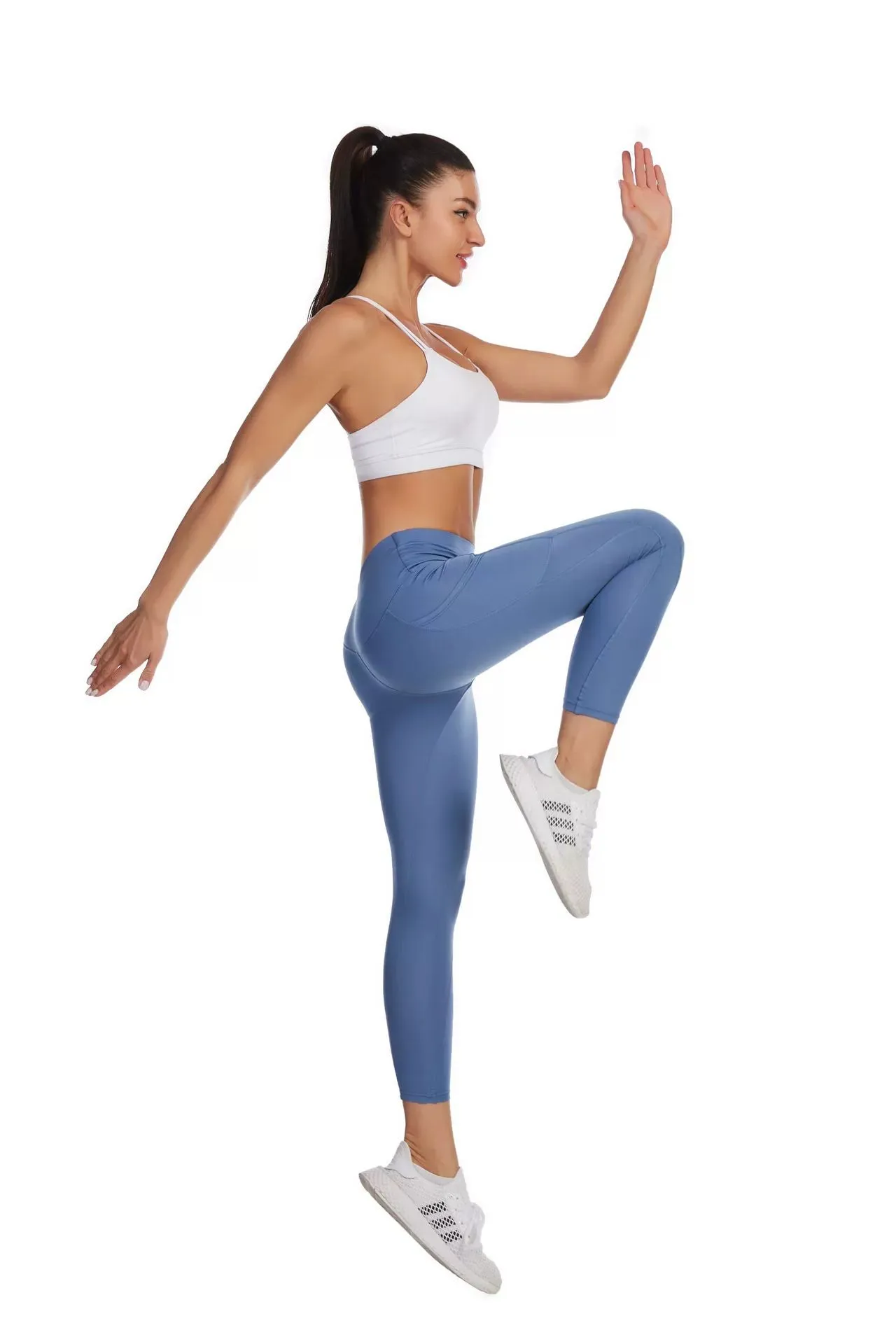 Yoga High Waist Hip Lifting Slim Fitness Legging Yoga Pan